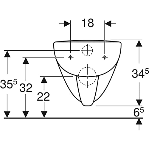 Keramag T-WC Renova Nr. 1 Plan, spülrandlos 4,5/6 l, wandh. KeraTect weiß(alpin), 202170600 – Bild 4