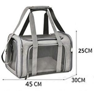 Image of PETANGEL Airline Approved Pet Carrier Bag for Small Cats Dogs Puppies up to 6Kg, Small Dog Carrier Soft Sided, Collapsible Travel Puppy Carrier (Size:M, Black)