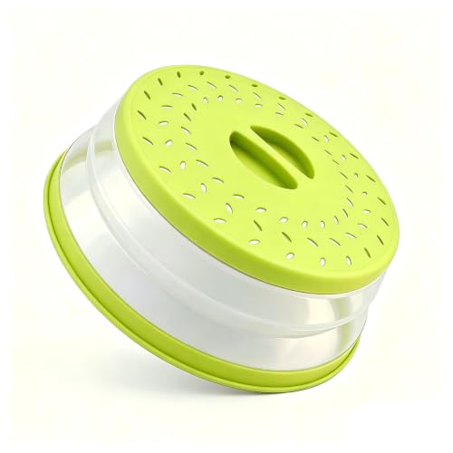 Image of Small Collapsible Microwave Splatter Cover (yellow, 8 IN)