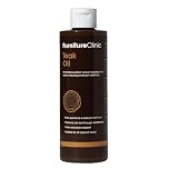 Furniture Clinic Teak Oil - Outdoor Wood Oil Protects Garden Furniture - Restores Wood & Prevents Drying & Deterioration - Quick Drying - Natural Matt Finish - 500ml