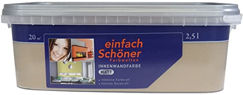 SCHÖNER WOHNEN FARBE Wand- und Deckenfarbe Trendfarbe Caramel, matt, 2,5 l