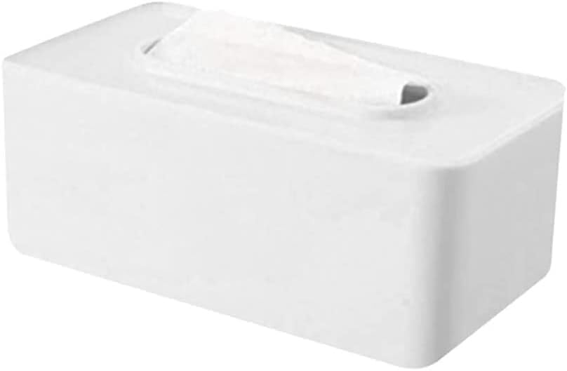 Tissue Holder Dispenser, Tissue Holder， Tissue Box Wet Tissue Box Plastic Desktop Seal Wipes Paper Storage Box Dispenser Holder Household Plastic Dust-proof Napkin Organ(Color:Red)(Color:Red) (Color :