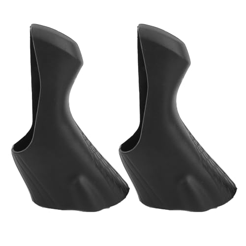 FUZHUI Road Bicycle Brake Hoods, Road Bike Shifters Double, Road Bike Brake Lever Hoods, Silic Brake Hoods with Anti-VibrationVibration and Non-Slip Grip for ST-4700/5800/6800 Model (Black)