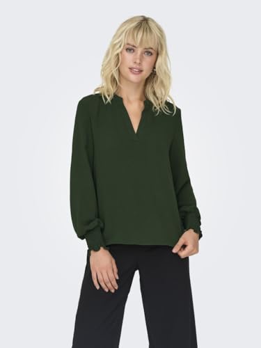 ONLY Onlmette V-Neck Ls Smock Top Noos WVN 3