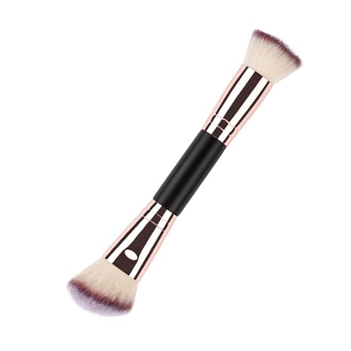 Foundation Brush - Double Ended Makeup Brush, Face Beauty Blending Brush | Professional Powder Brush for Liquid, Cream, Concealer, Blush, Makeup Application Tool, Women’s Beauty Tool for Fini