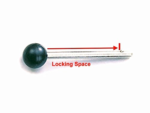Quick Release Pin, Tensile - 3/8" Dia 4-1/4" Locking Space | Universal Weight Stack Replacement PIN - Detent PINS w/Round Knob - Heavy Duty Chrome Plated Steel Shaft