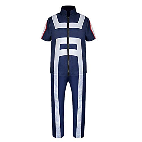 My Hero Academia Boku No Hero Academia Izuku Midoriya Gymnastics Suit Cosplay Costume Training Suit Uniform Sportswear Dark Blue