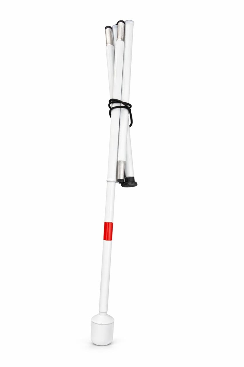 Advance Engineering Works Braille Walking Stick Cane with Ball Roller, White, for Blind People, 7 Years and Above-image-7