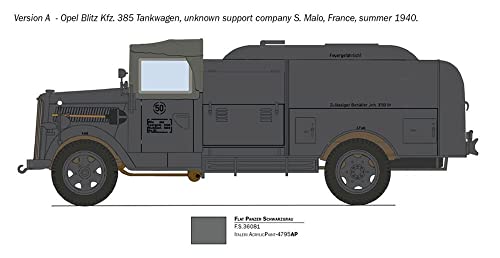 Italeri 2808S 1:48 Sd.Kfz.385 Tank Truck Bat.o.Brit, Model Making, Kit, Standing Model Making, Crafts, Hobby, Gluing - Image 4