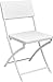 PAPILLON 8044515 Sedia Pieghevole Quadrata Effetto Rattan Colore Bianco 54 x 44,5 x 80,5 (h) cm