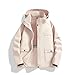 Mens Outdoor Hiking Trekking Jackets Spring Windproof Hooded Coats Fashion Casual All-match Outerwear Plus Size