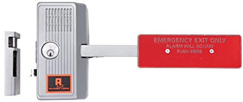 Alarm Lock 250 Sirenlock 18\" Wide Grade 1 Paddle Rim Exit Device - Aluminum