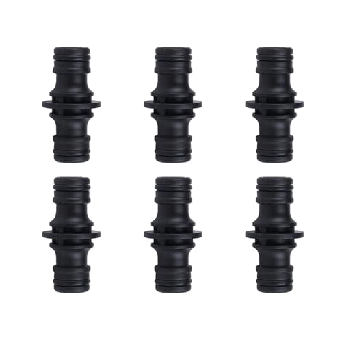 6 Pieza Conector Manguera para Gardena,Jardin Mangueras De 1/2 Pulgada Conectores,Jardín Agua Grifo Conexión Accesorios,Garden Hose Extensión Acoplamiento Adaptador Juego para 3/4 Pulgada Empalme