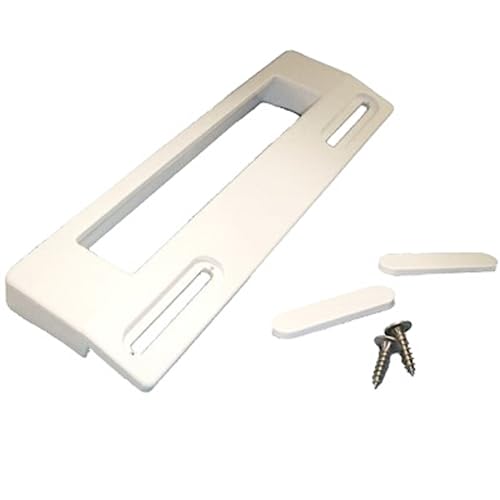 jpshop Poignée de réfrigérateur universelle blanche amovible, Poignée porte freezer - Entraxe trous de 113 mm à 166 mm