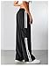 SOLY HUX Women's Cargo Sweatpants Wide Leg Baggy Parachute Pants Y2K High Waisted Track Pants Streetwear Black Striped S