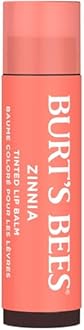 Burt's Bees Lip Tint Balm for Valentine's Day, with Long Lasting 2 in 1 Duo Tinted Balm Formula, Color Infused with Hydrating Shea Butter for a Natural Looking Buildable Finish, Zinnia (2-Pack)