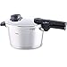 Produktbild Fissler Vitavit Comfort / Induktions-Schnellkochtopf (4,5l, Ø 22 cm) Edelstahl-Dampfkochtopf, inkl. DEinsatz, 2 Garstufen, stapelbar, alle Herdarten- silber