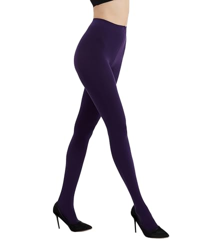 Image of 80D Semi Opaque Tights for Women Stretchable High Waist Womens Stockings Soft Pantyhose with 20+ Colors