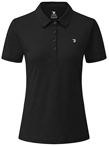 YSENTO Damen Golf Poloshirt Kurzarm Polohemd Schnelltrocknend Atmungsaktiv...