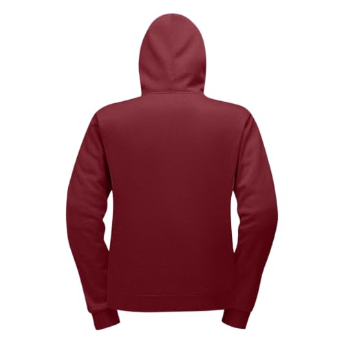 Heated Sweatshirt for Men 31 Heating Zones 4-zone Control Pullover Wine - image 7