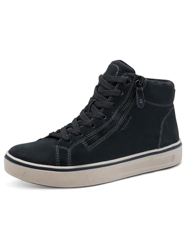 Baskets montantes Tamaris Comfort en daim marine idéales pour vos marches urbaines