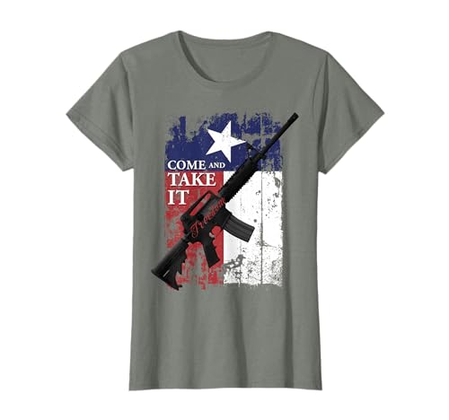 Texas Come and Take It Patriotic Gun Rights AR-15 T-Shirt