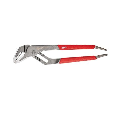 48-22-6310 10', Straight Jaw Pliers with Ream & Punch Exposed Metal Handles & Precision Ground Plier Head