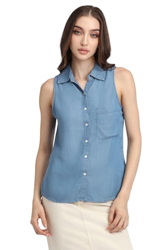 Image of Forever 21 Women Solid Regular Fit Shirt