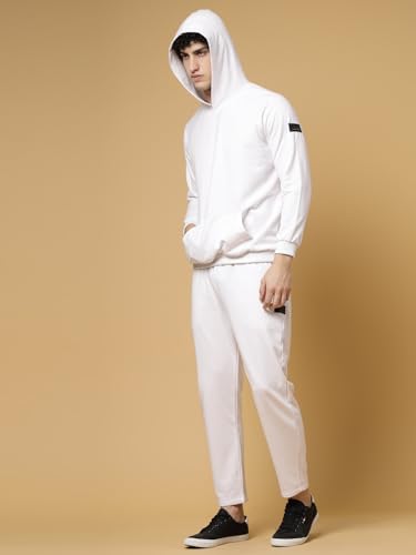 Image of Rigo Cotton Fleece Full Sleeves Oversized Co-ord Set for Men | Printed Hooded Track Suit Set for Men