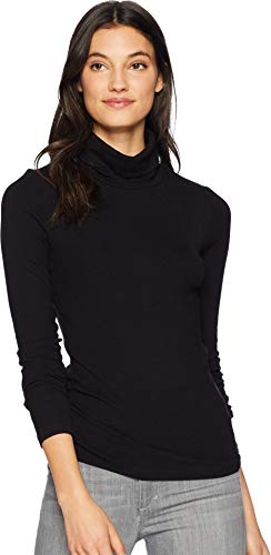 Sanctuary Essentials Turtleneck Top - Top for Women - Turtle Neckline - Long Sleeves - Straight Hemline Black1 LG (US 10-12) One Size