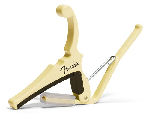 Fender x Kyser Quick-Change Electric Guitar Capo (Olympic White) - Les Beatles, Paul McCartney, John Lennon, RIngo Starr, George Harrison Fender x Kyser Quick-Change Electric Guitar Capo (Olympic White)