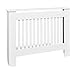 Osłona grzejnika MDF z matowym wykończeniem w nowoczesnym stylu Osłona grzejnika Obudowa grzejnika Szafka z litego drewna 112 cm Osłona grzejnika domowego z półką, biała