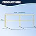 BIGalleons 9.6'W x 3.4'H Galvanized Steel Pipe Safety Railing – Yellow Industrial Guardrail, Quick-Install Design, Suitable for Indoor & Outdoor Use