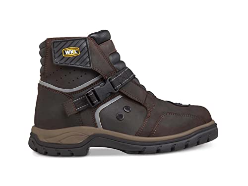 WORKLAND 77414 Motorcycle Boots Men - Leather Boots with Protections - Motorcycle Shoes for Men - Rubber Sole Slip Resistant and Reflective Motorcycle Riding Boots - Botas para Motocicleta Hombre2