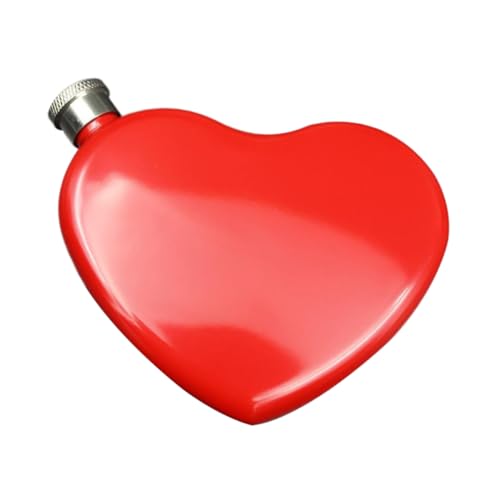 OHPHCALL Sturdy Portable Alcohol Flask 1pc Mini Wine Flask Heart Shape for Outdoor