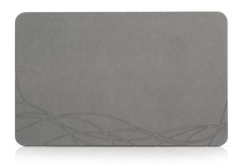 NAYAHOSE Alfombrilla de baño de piedra muy absorbente, alfombrilla de baño de piedra, 60 x 39 cm, antideslizante, de secado rápido