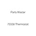 Parts Master 73338 Thermostat