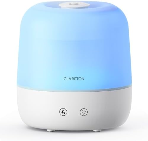 Clarston Humidifiers for Bedroom, 2L Cool Mist Humidifier, 24dB Q...