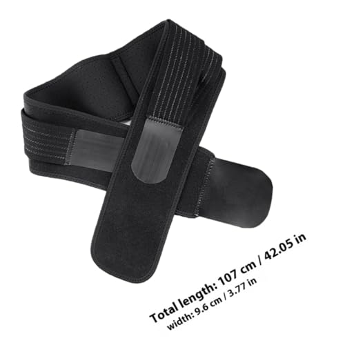 Faja lumbar de compresión para abdomen con doble correa, talla 107 cm miniatura 2