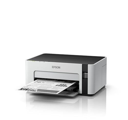 Image of Epson EcoTank ET-M1120 Refillable Black & White Printer (Single Function, DIN A4, Wi-Fi, USB 2.0) Large Ink Container, High Reach, Low Page Cost