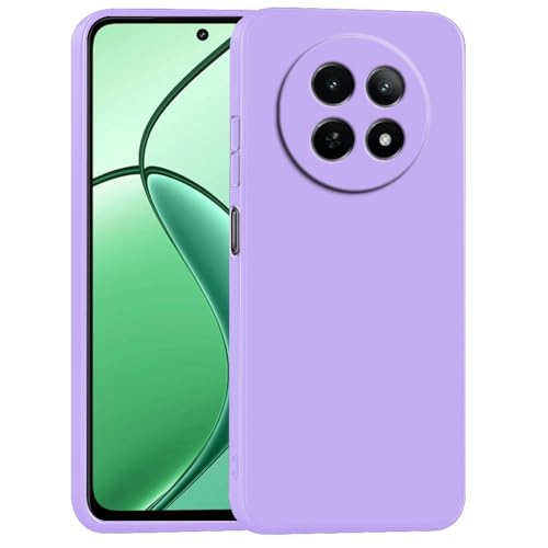Image of Back Cover | Full Camera Protection | Premium Liquid Silicon Case | Flexible Bumper Case for Realme 12 5G / 13 5G / 12x 5G / C65 5G / Narzo 70x 5G / N65 5G (Purple)
