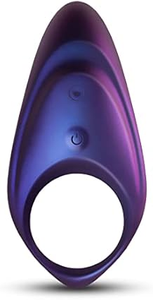 Hueman Neptune Anillo Vibrador para Pene con Control Remoto –Anillo de Placer con Estimulador de Clítoris o Perineo, Perfecto para Parejas - Diámetro Interno del Anillo del Pene 3,30 cm - Morado
