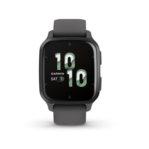 Garmin Venu Sq 2 Smartwatch, Display 1,4' AMOLED, GPS, Cardio, SpO2, 25+ App Sport & Fitness, Workout, Garmin Coach, Garmin Pay, Autonomia fino a 11 giorni (Slate & Shadow Gray) (Ricondizionato)
