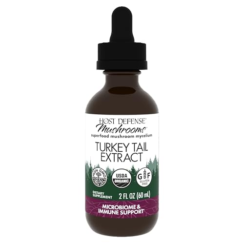 Host Defense - Turkey Tail Extract, Mushroom Support for Immune Response, 60 Servings (2 oz)