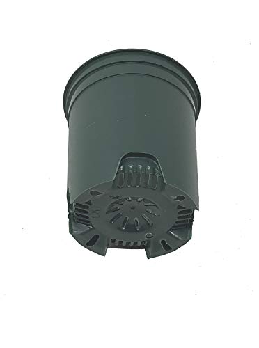 4 Inch Nursery Pot Green Plastic Planters for Outdoor Indoor Plants Gardening Flower Pots 10-Pack 0.25 Gallon Pot Liners with Drainage Holes