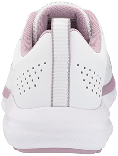 Image of Under Armour Women's Charged Assert 9 Running Shoe, White (101) /Mauve Pink, 8.5 Wide