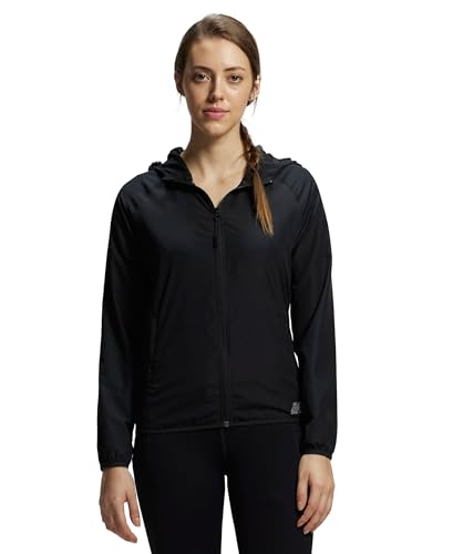 Image of Jockey MW50 Women's Microfiber Fabric Relaxed Fit Raglan Styled Water Resistant Hoodie Jacket with Stay Dry Treatment