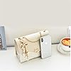 Gaobaozhu Clutch Geldbörse Abendtasche mit Schleife Anhänger für Frauen Umschlag Handtasche mit Kette Schultergurt Crossbody für Hochzeit Party Alltag Mädchen Geschenk, beige, 1 #1