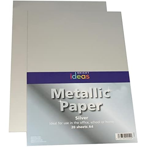 Bright Ideas Metallic Silver A4 Paper Pack Cover