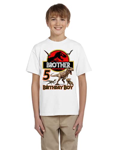 Personalized Jurasic Birthday Shirt, Add Any Name and Age, Custom Shirts for a Jurasic Birthday Party, Family Matching Shirts.3